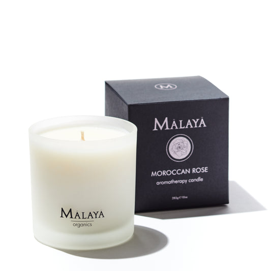 Aromatherapy Candle - Moroccan Rose Natural Fragrance